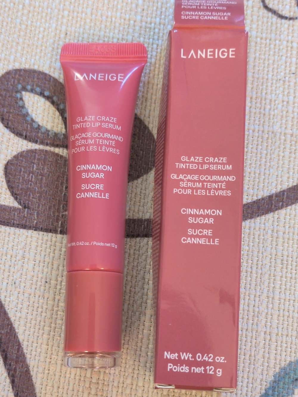 LANEIGE Glaze Craze Tinted Lip Serum — Cinnamon Sugar